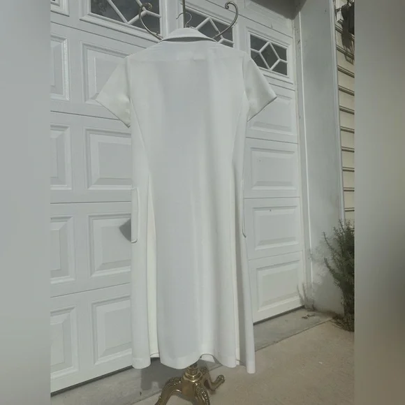 Vtg 1960’s David Crystal For Bergdorf Goodman New York White T Shirt Dress 12 - Picture 10 of 11